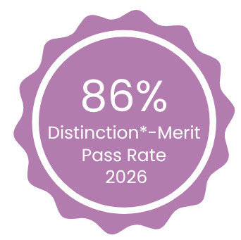 Graphic reading 86% distinction*-merit Pass rate 2026 Graphic reading 86% distinction*-merit Pass rate 2026