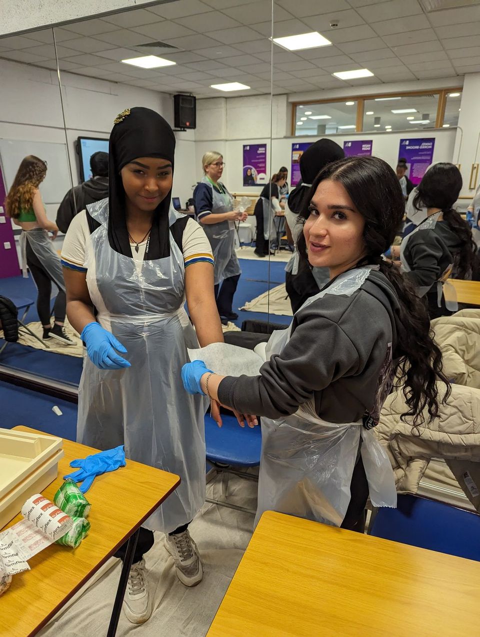 Image of student in session