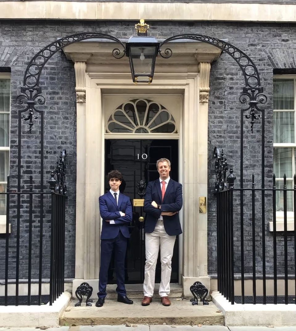 Image of Shayaan Al-Asmi and Mark Heslop at 10 Downing Street