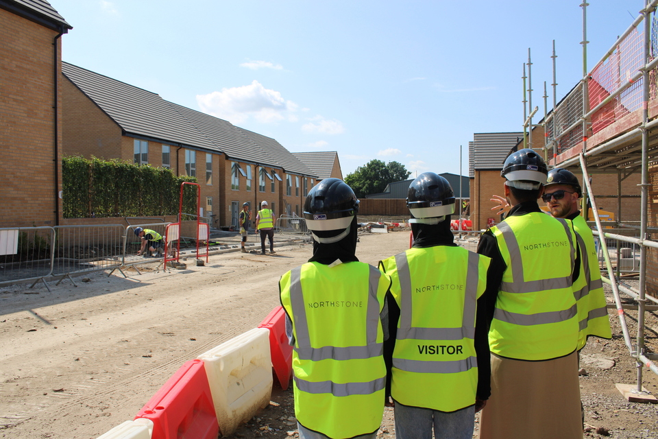 students on work experience placement